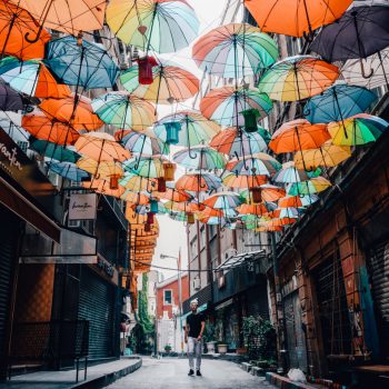 Kleurrijk straatje in Karaköy