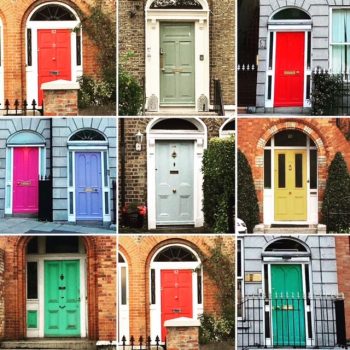 Colored doors of Dublin