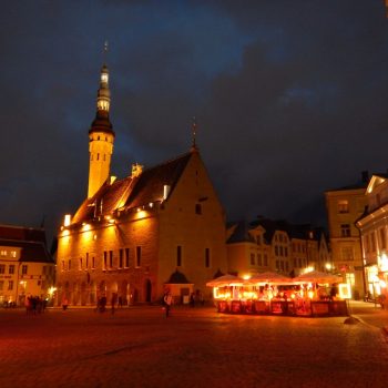Het centrale marktplein van Tallinn