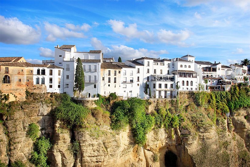 Weiße Häuser in Ronda Spanien