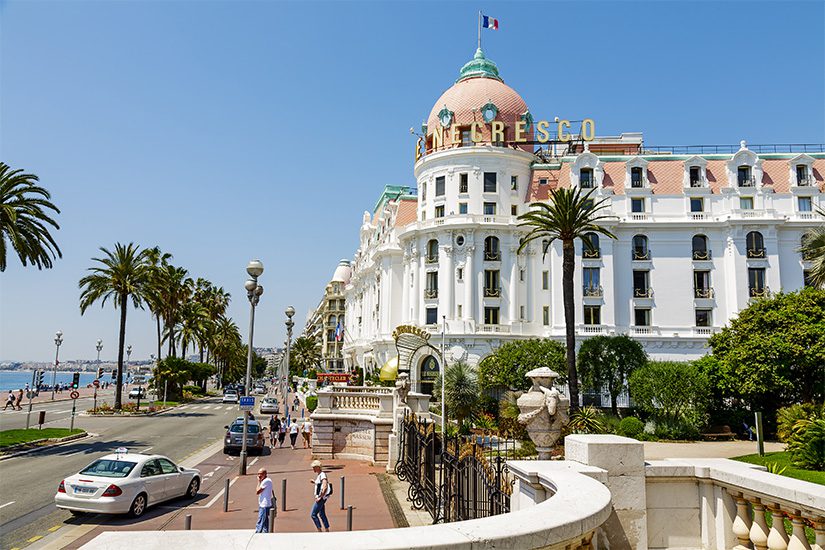 Hotel Negresco an der Promenade des Anglais in Nizza