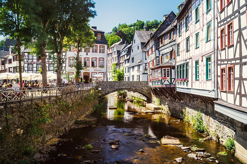 Fachwerkhäuser in Monschau Deutschland
