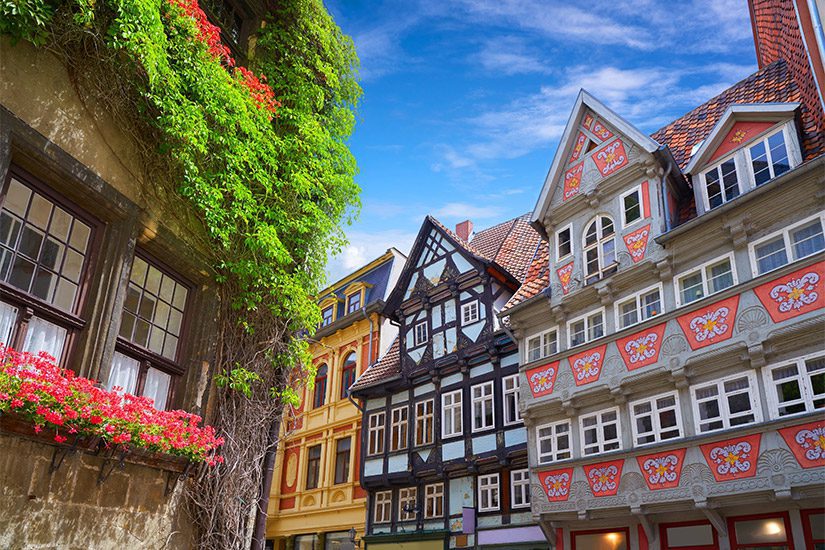 Fachwerkhäuser in der Altstadt von Quedlinburg