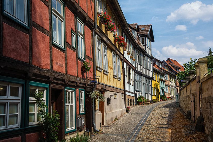 Straße in Quedlinburg