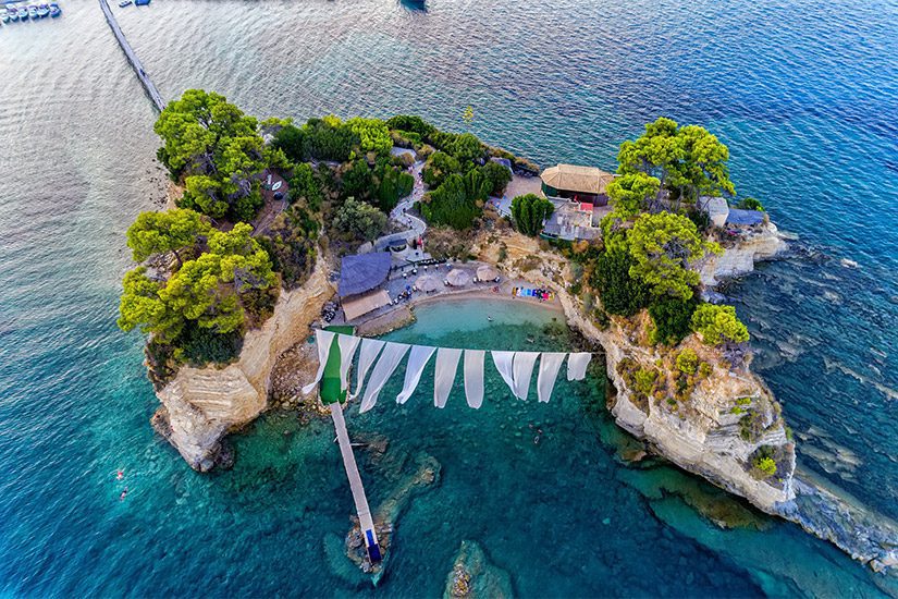Cameo Island im Hafen von Agios Sostis auf Zakynthos