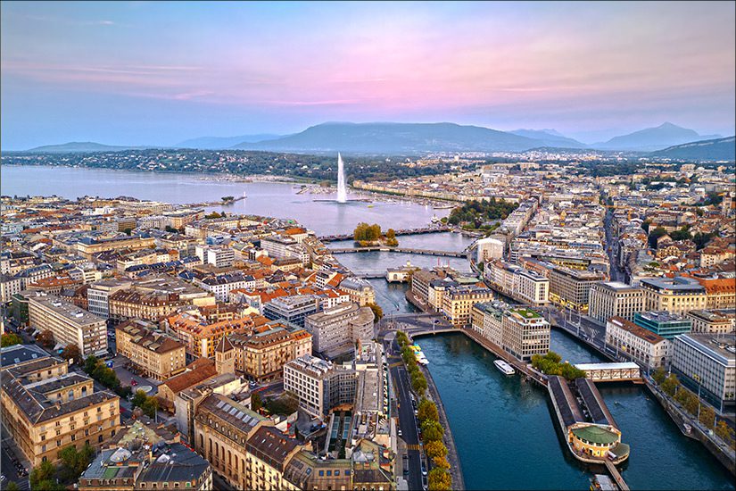 Die Schweizer Stadt Genf