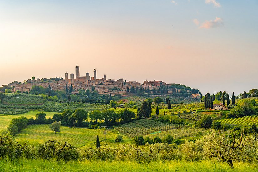 San Gimignano in der Toskana, Italien