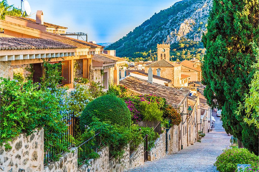 Historisches Dorf von Pollenca auf Mallorca