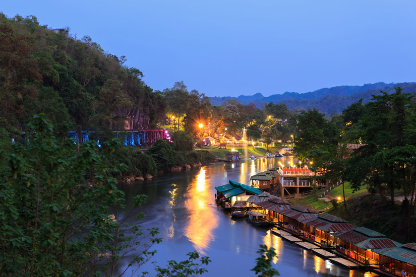 Übernachtung in Kanchanaburi